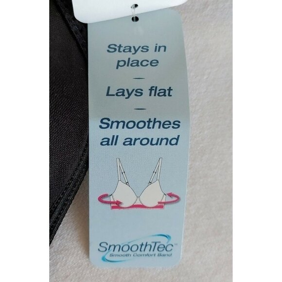 Hanes G199 Women's Smooth Comfort Foam Wireless Bra Size Large Black NEW - Picture 3 of 5